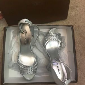 Silver Jeweled Sandal